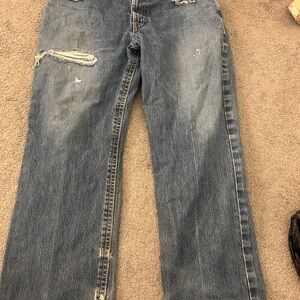 Cinch Relaxed Blue Jeans with Lived-In Appeal